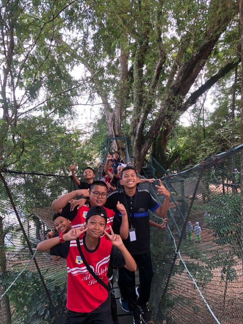 Students playing sports