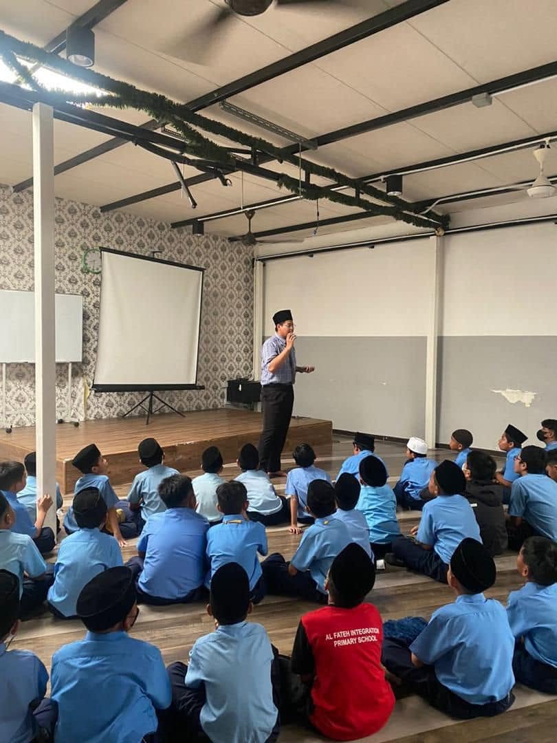 Students studying in a classroom